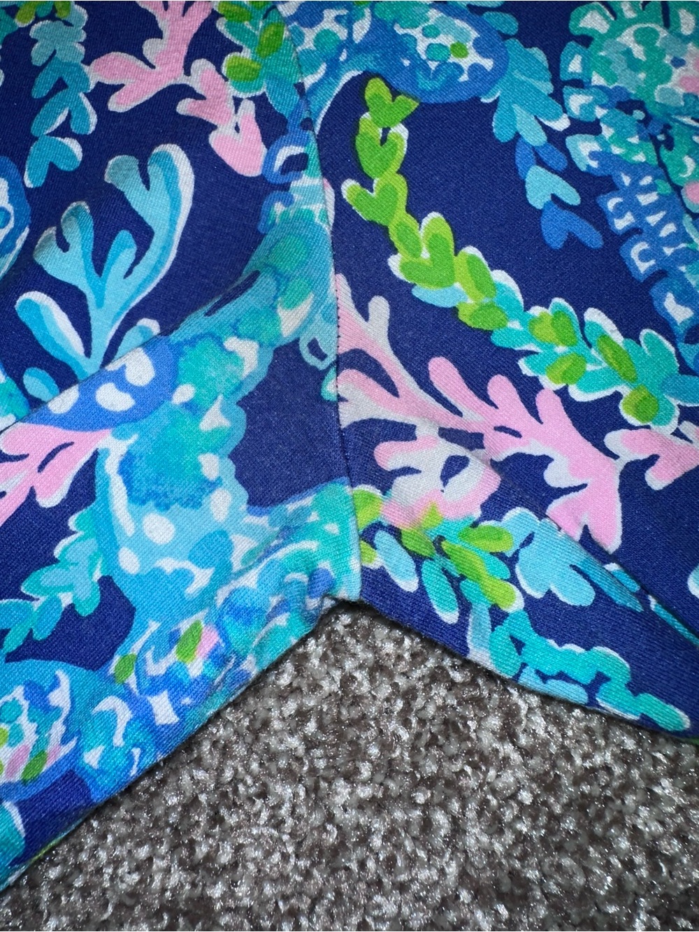 Lilly Pulitzer Sophie Dress, Tropical Blue Pink & Green, Size Large (L) - Picture 8 of 10